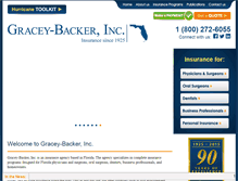Tablet Screenshot of graceybacker.com
